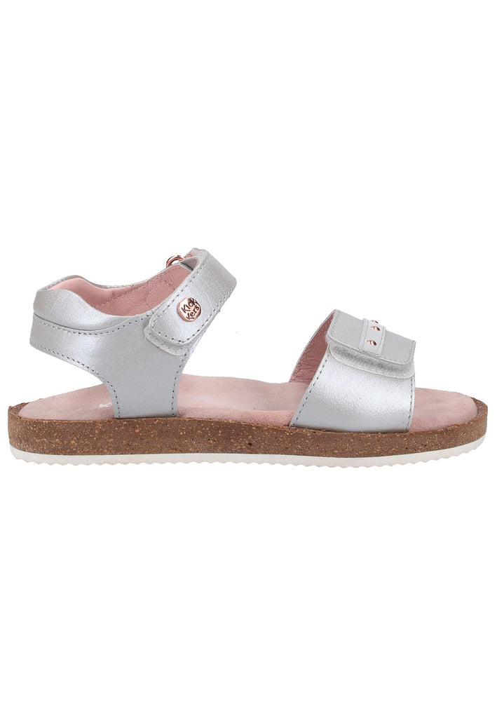 Kickers Sandalen Leder Silber