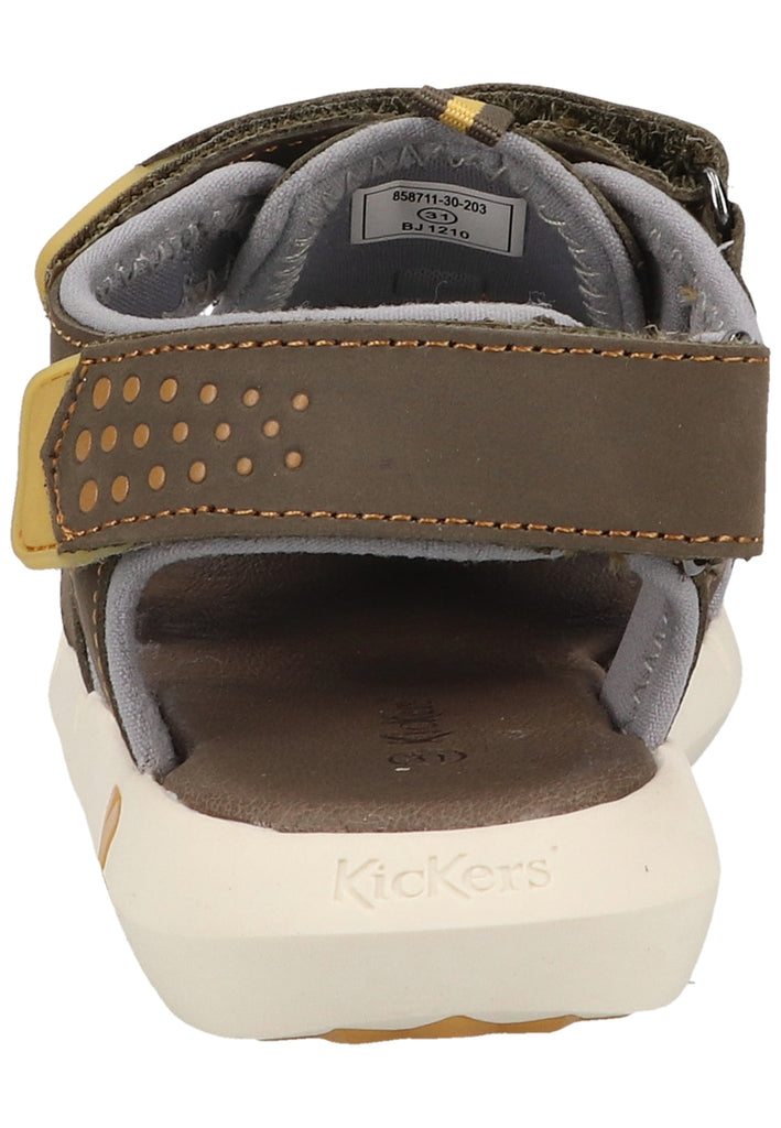 Kickers Sandalen Leder/Textil Khaki