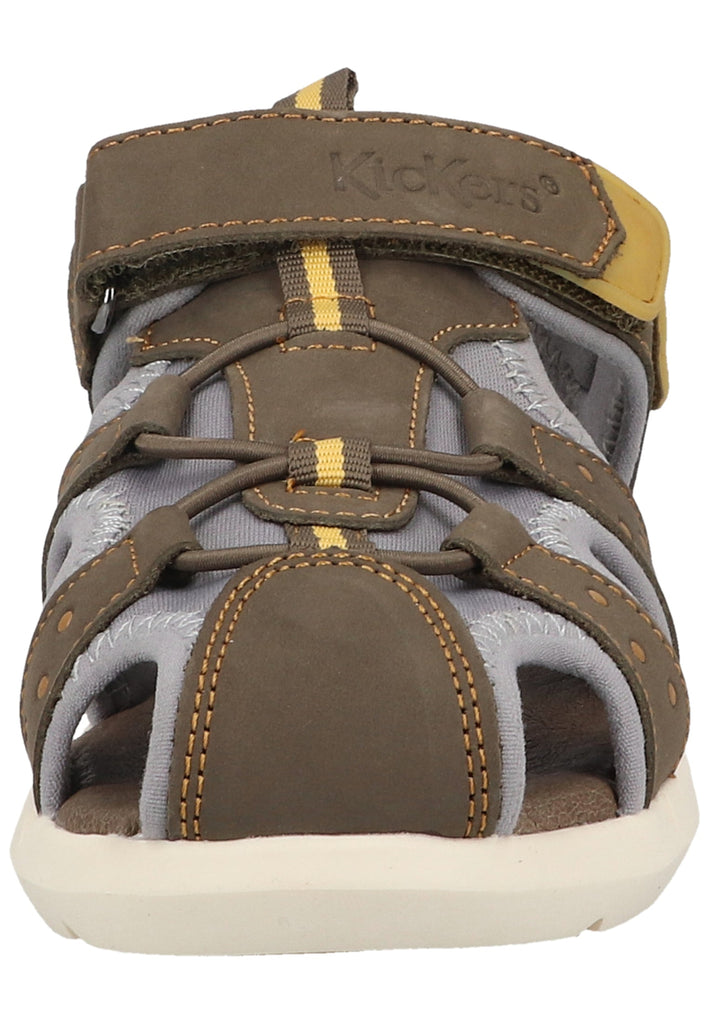 Kickers Sandalen Leder/Textil Khaki