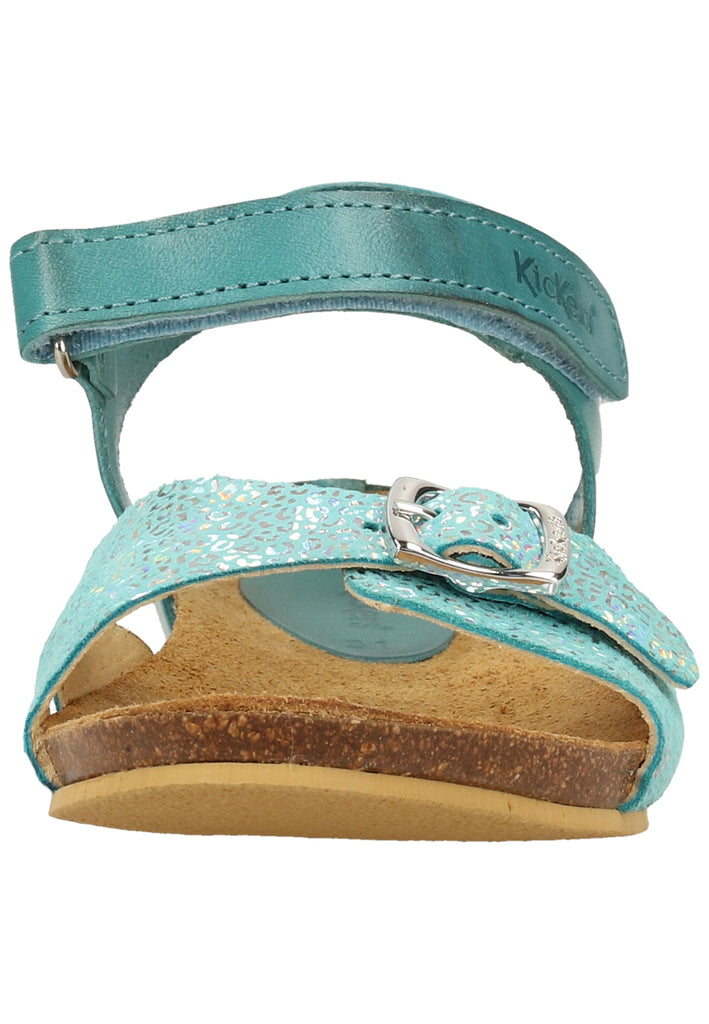 Kickers Sandalen Leder Türkis