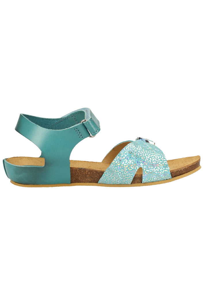 Kickers Sandalen Leder Türkis