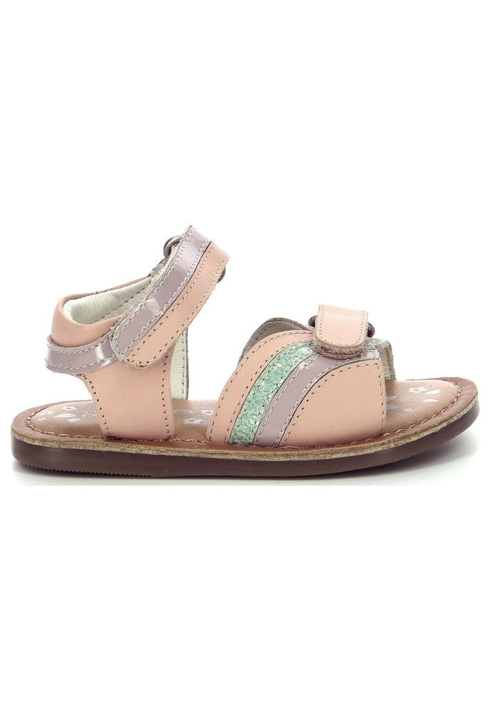 Kickers Sandalen Leder Violett/Rosa