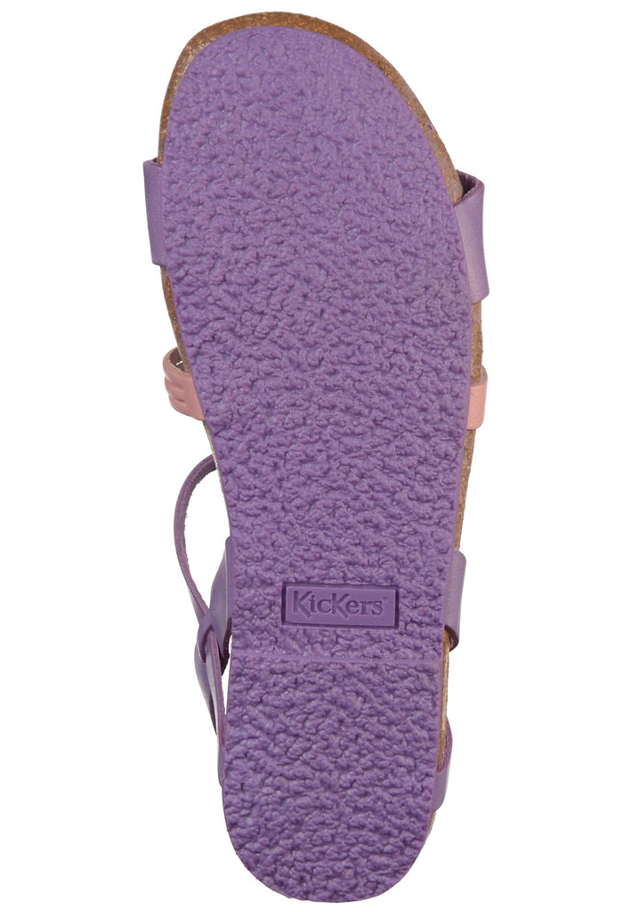 Kickers Sandalen Leder Violett/Rosa