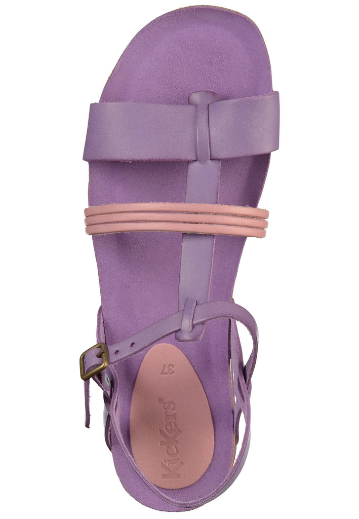 Kickers Sandalen Leder Violett/Rosa