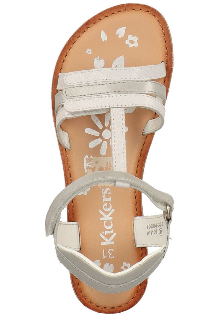 Kickers Sandalen Leder Weiß