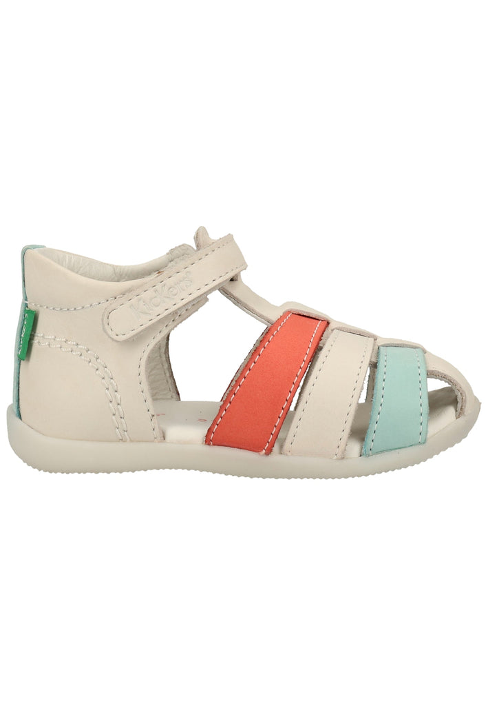 Kickers Sandalen Leder Weiß/Rot