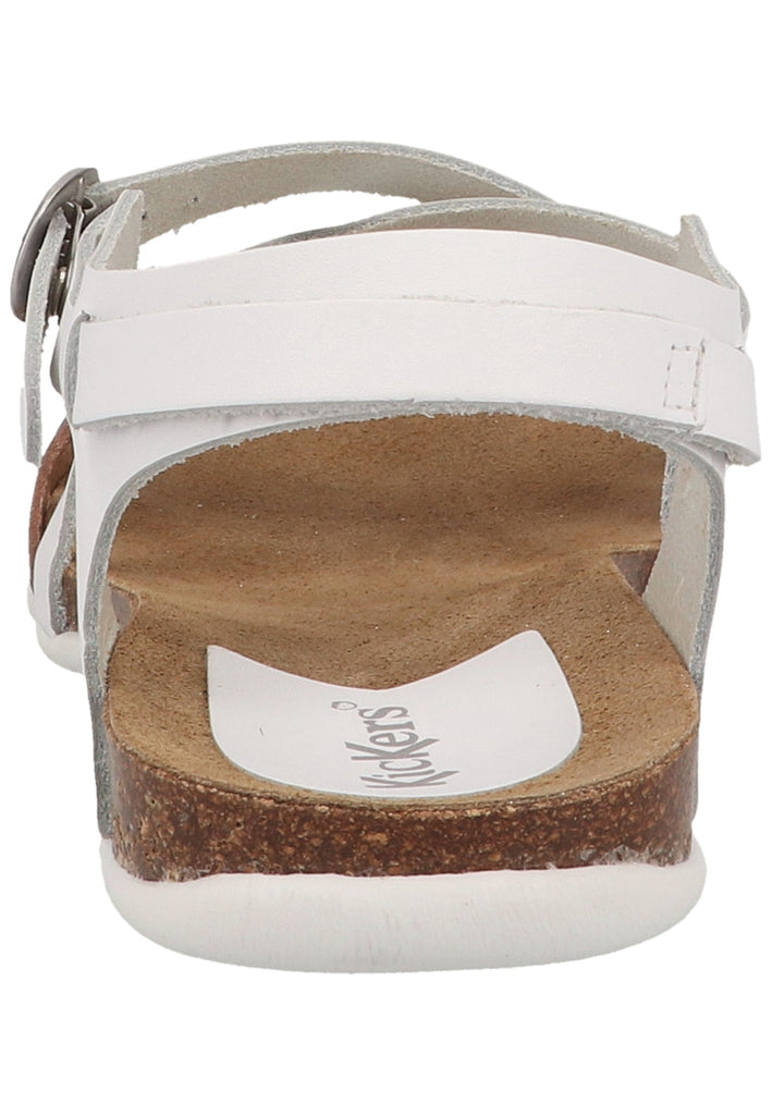 Kickers Sandalen Leder Weiß/Silber