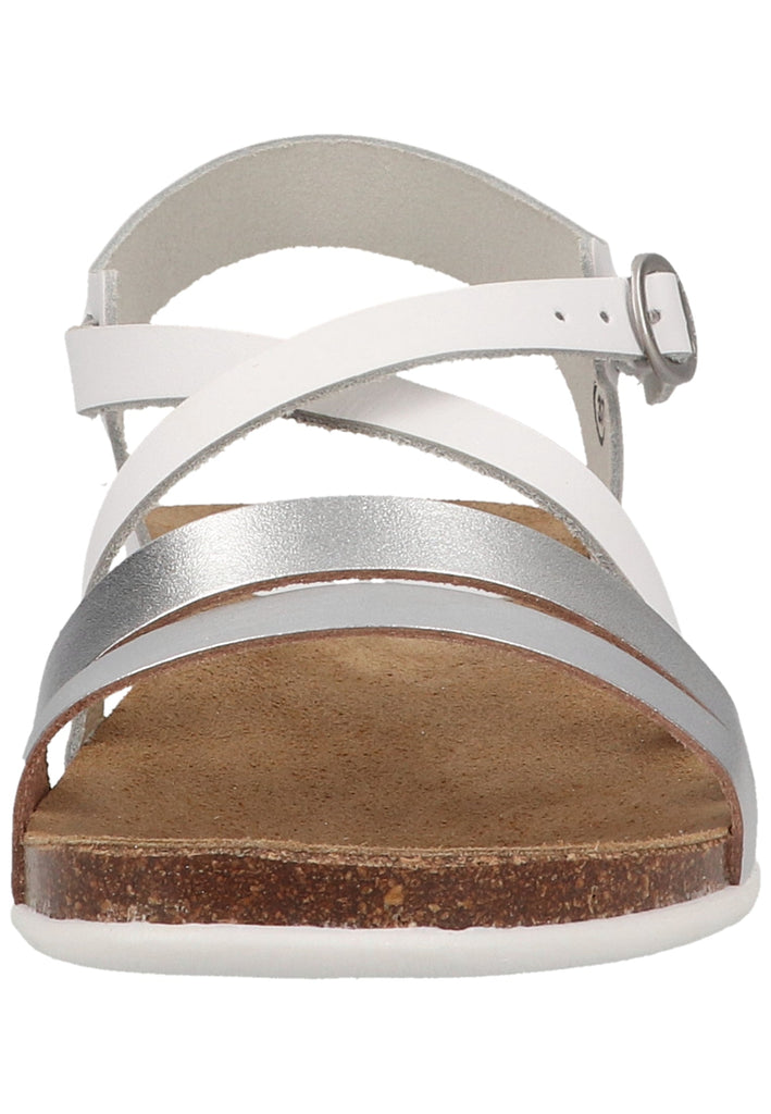 Kickers Sandalen Leder Weiß/Silber