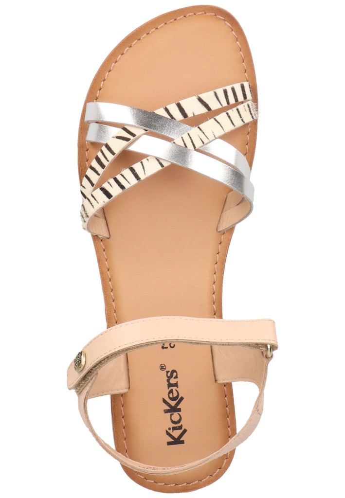 Kickers Sandalen Leder Zebra