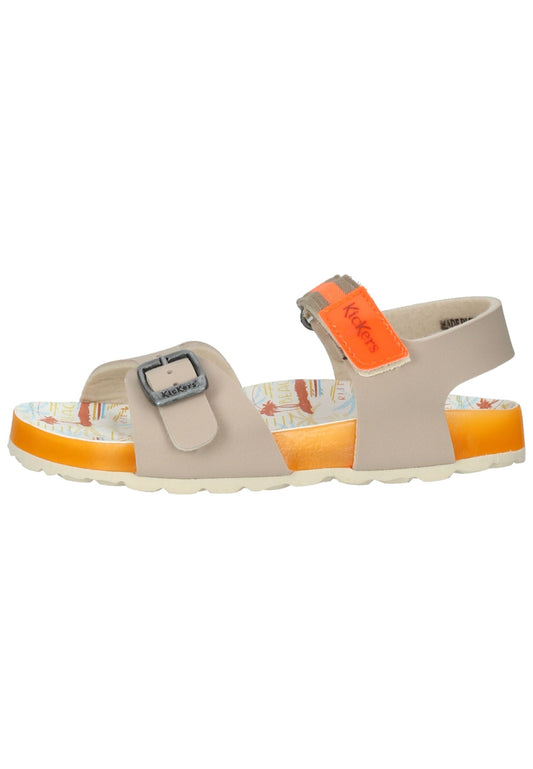 Kickers Sandalen Lederimitat Beige