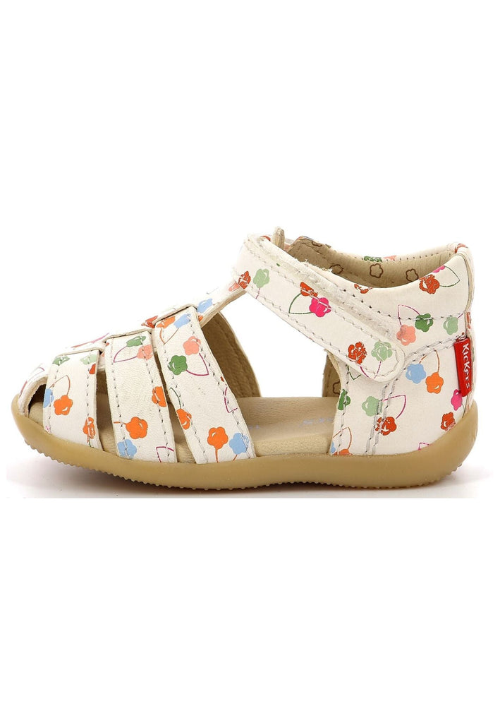 Kickers Sandalen Nappaleder Weiß Kombi