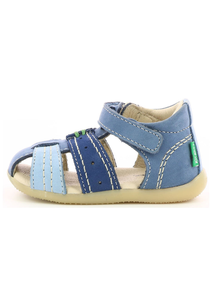 Kickers Sandalen Nubukleder Blau/Grün