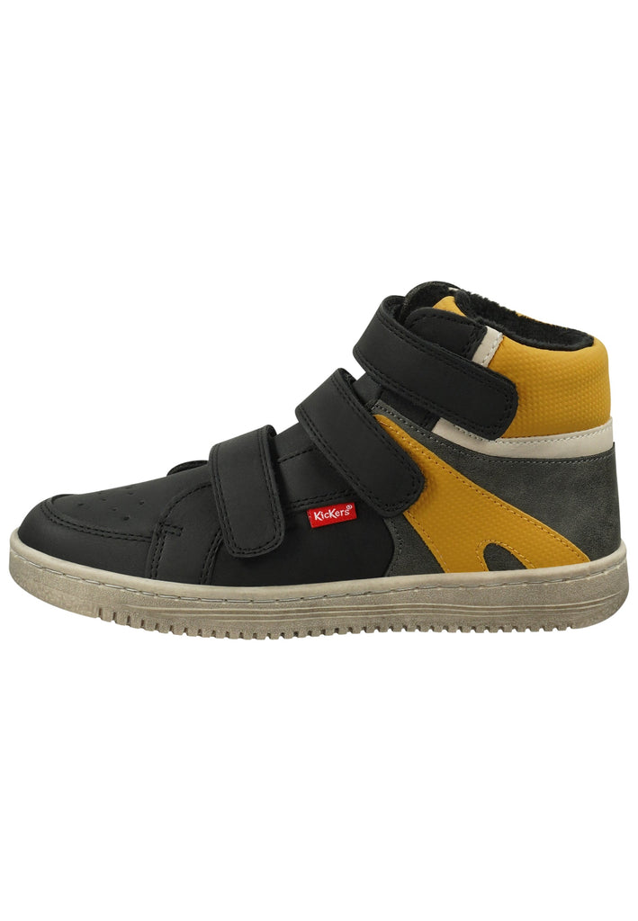 Sneaker Kickers Sneaker Synthetik Schwarz/Grau Warmfutter