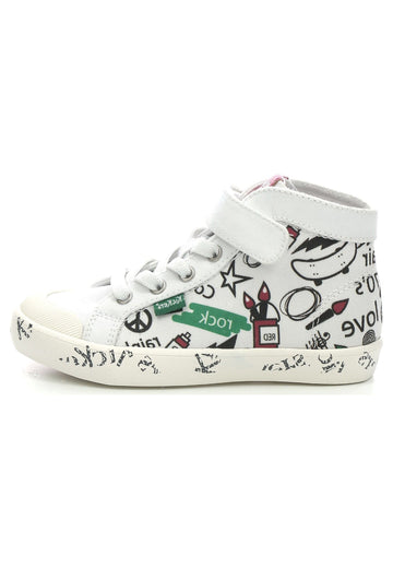 Sneaker Kickers Sneaker Textil Weiß/Rot