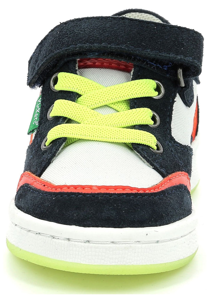 Kickers Sneaker Veloursleder/Textil Navy/Orange