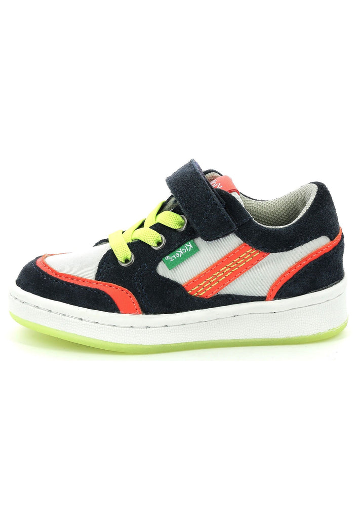 Kickers Sneaker Veloursleder/Textil Navy/Orange