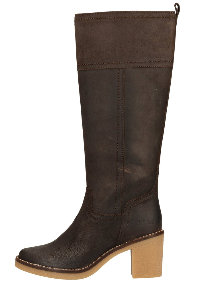 Kickers Stiefel Leder Dunkelbraun