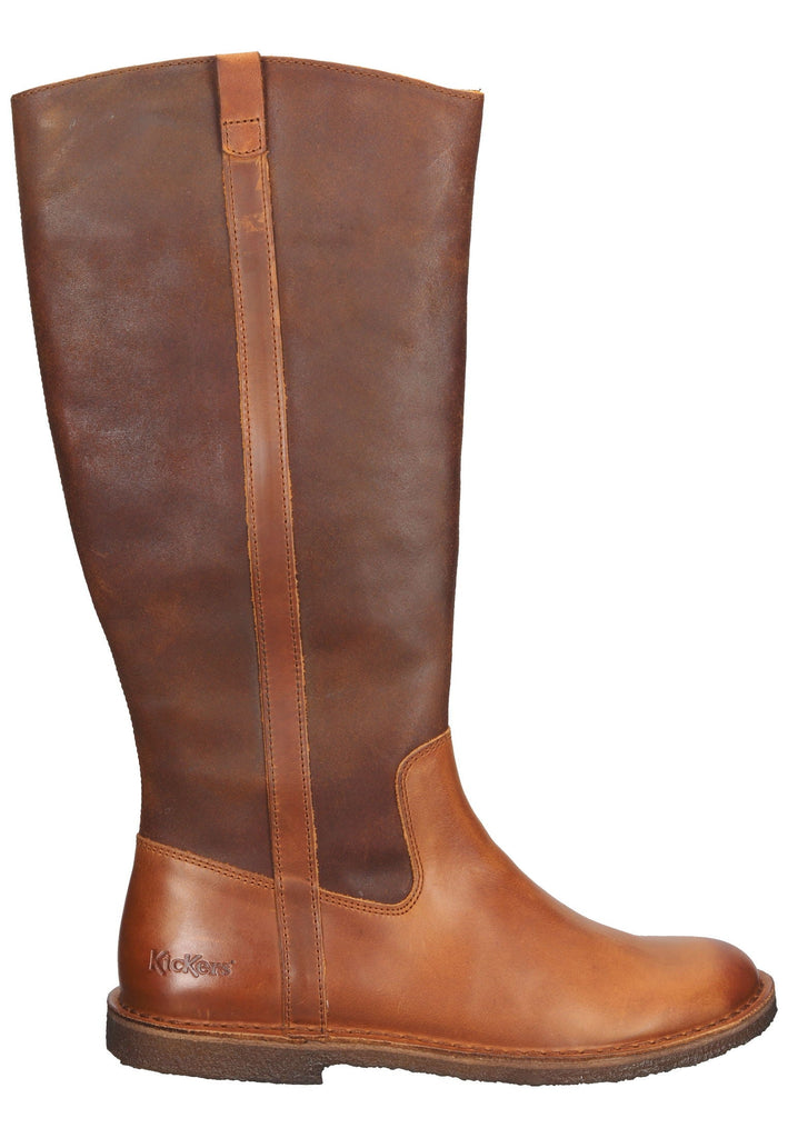 Kickers Stiefel Leder Orange/Braun