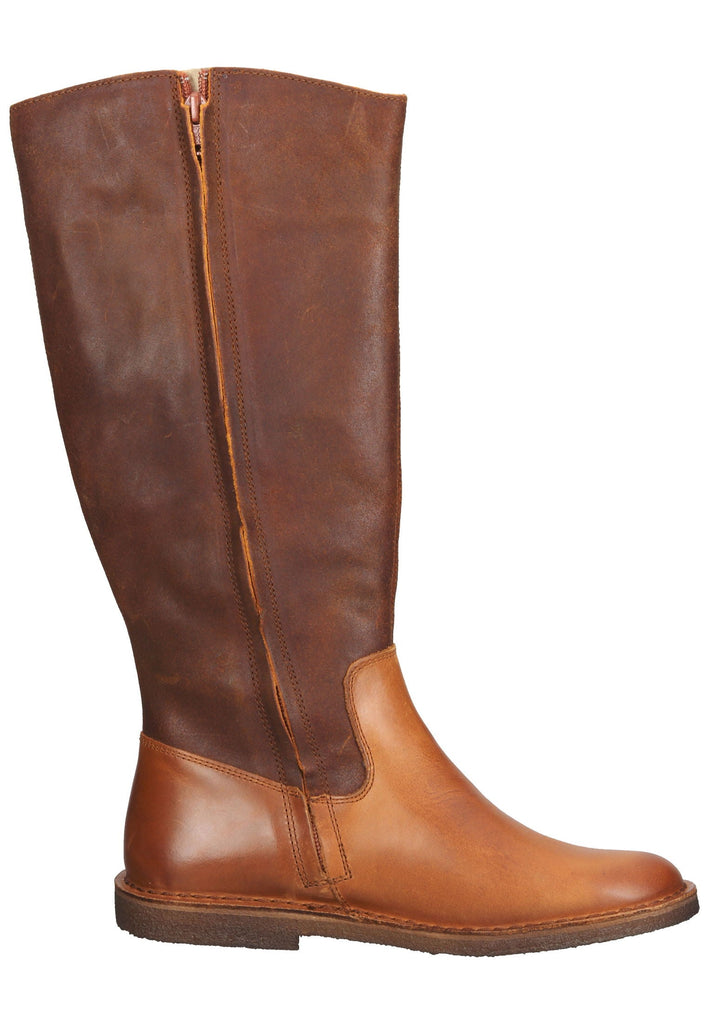 Kickers Stiefel Leder Orange/Braun