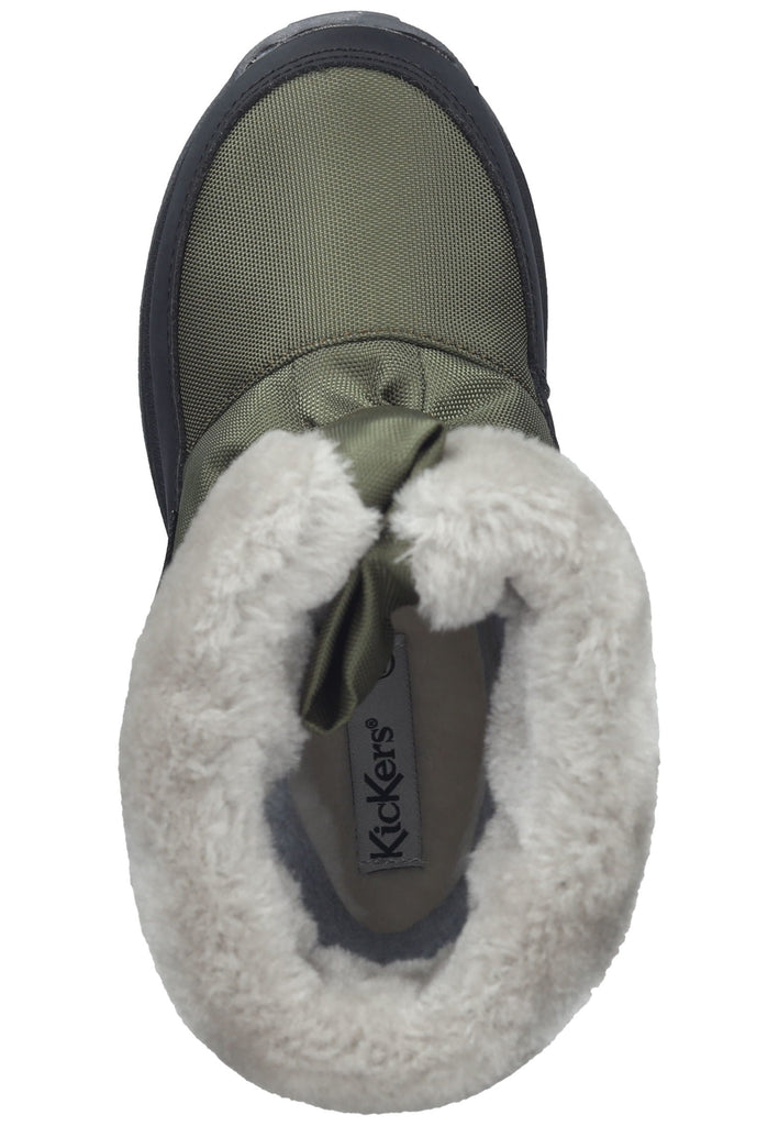 Kickers Stiefel Lederimitat/Textil Grün Warmfutter