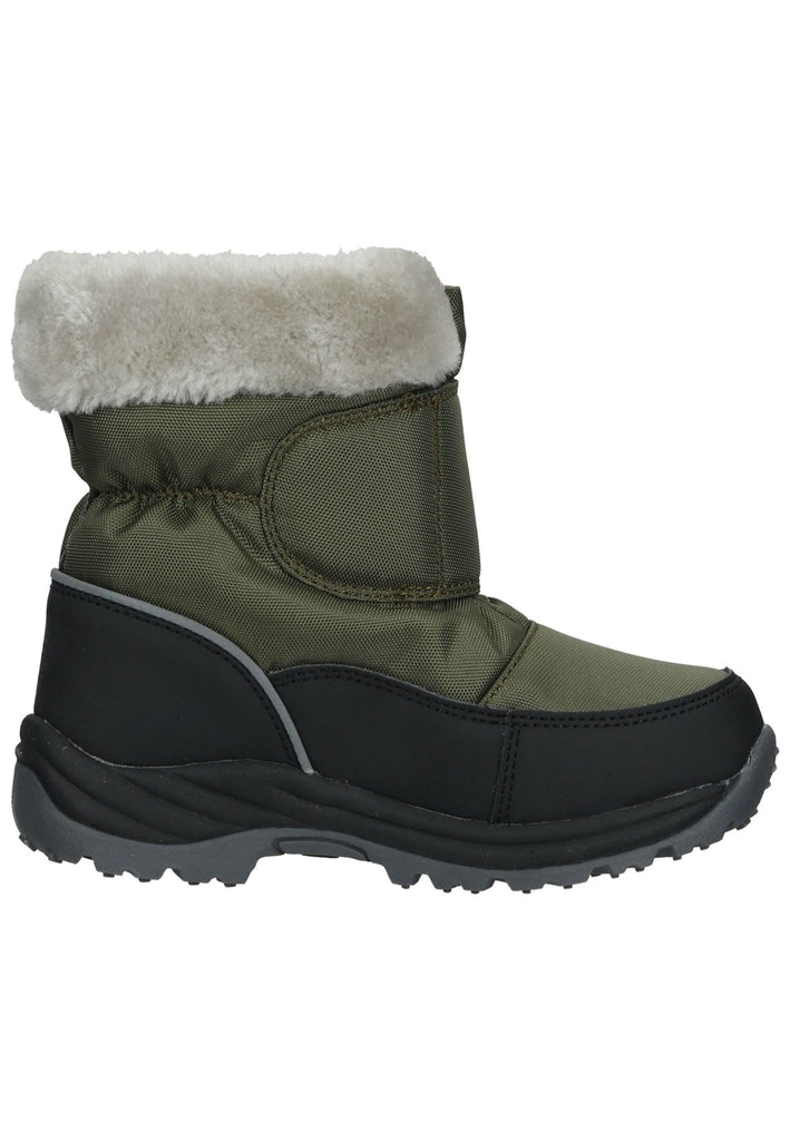 Kickers Stiefel Lederimitat/Textil Grün Warmfutter