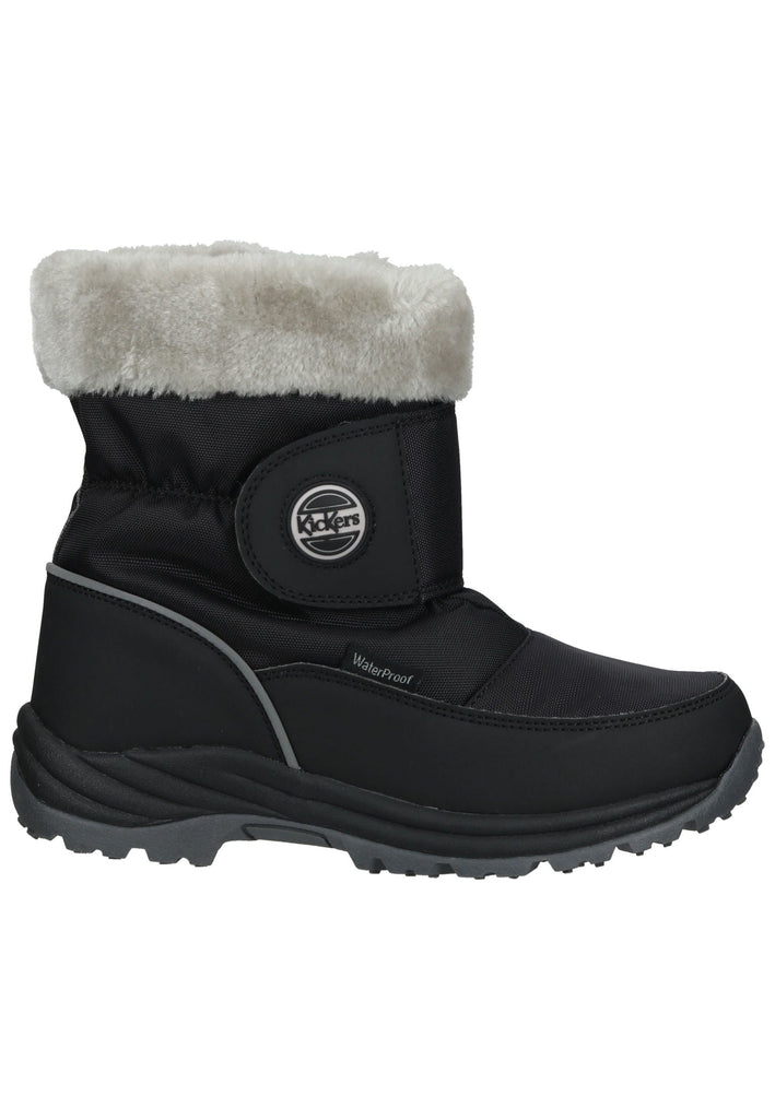 Kickers Stiefel Lederimitat/Textil Schwarz Warmfutter