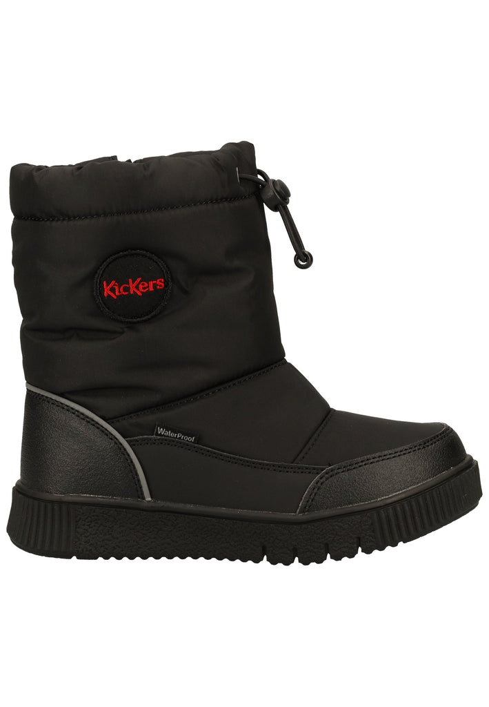 Kickers Stiefel Lederimitat/Textil Schwarz Warmfutter