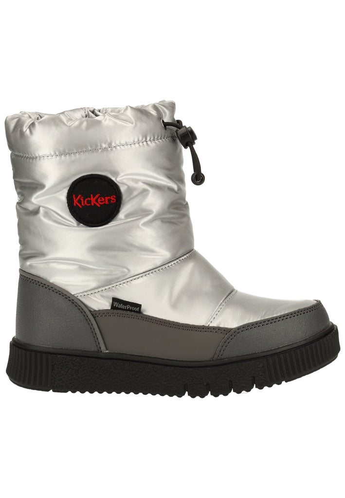 Kickers Stiefel Lederimitat/Textil Silber Warmfutter