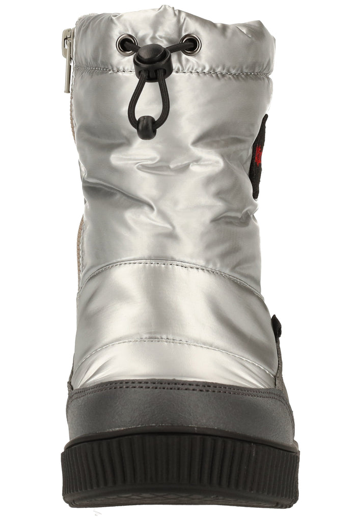 Kickers Stiefel Lederimitat/Textil Silber Warmfutter
