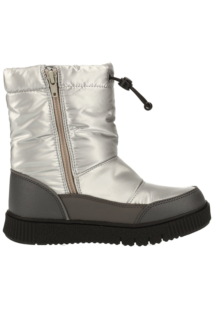 Kickers Stiefel Lederimitat/Textil Silber Warmfutter