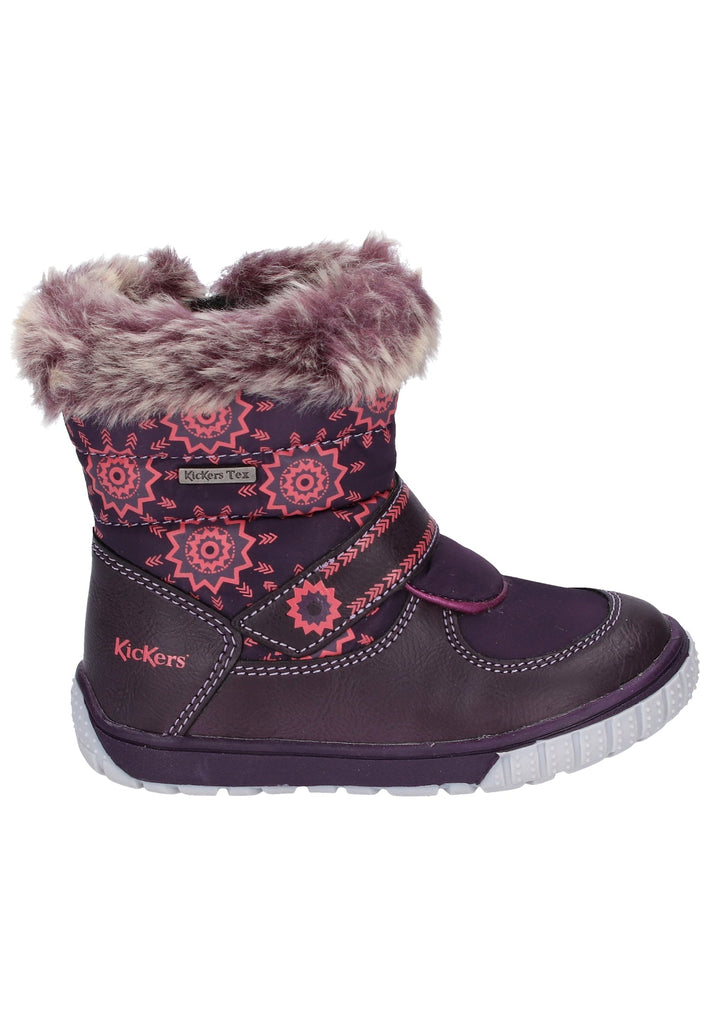 Kickers Stiefel Lederimitat/Textil Violett