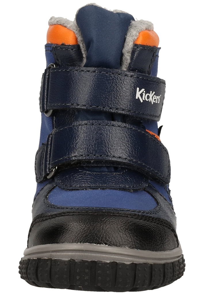 Kickers Stiefel Textil Blau Warmfutter
