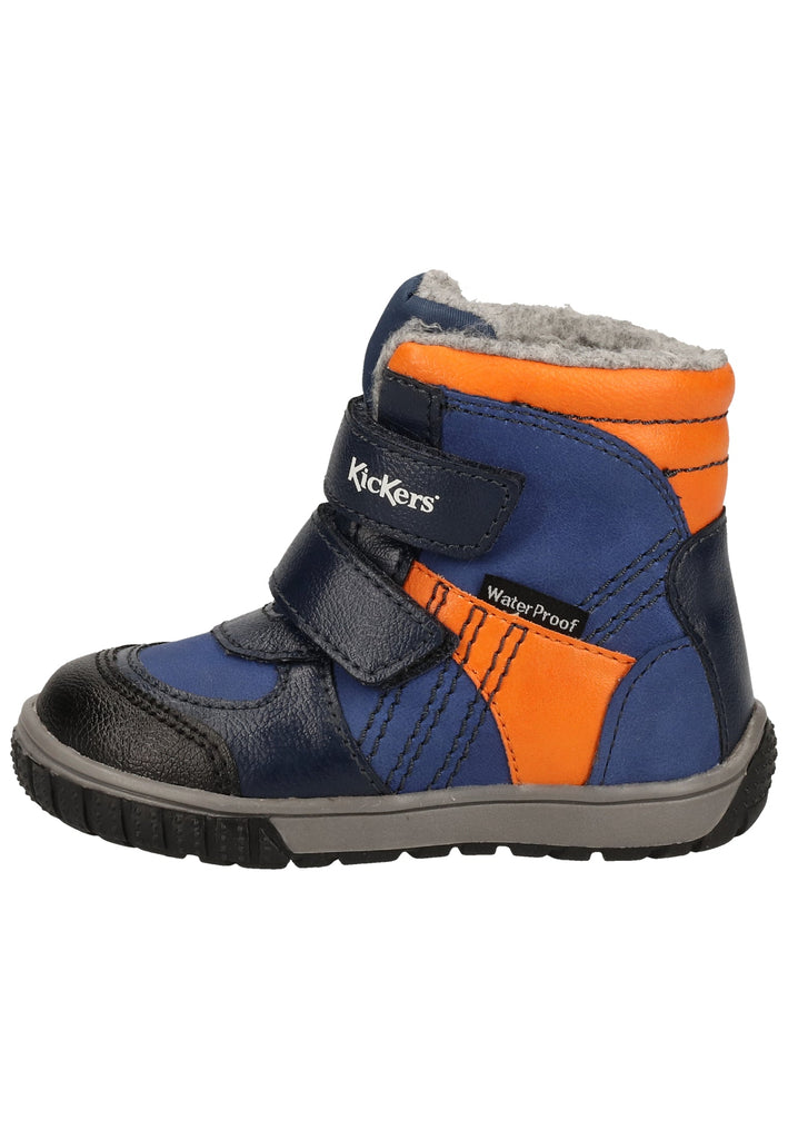 Kickers Stiefel Textil Blau Warmfutter