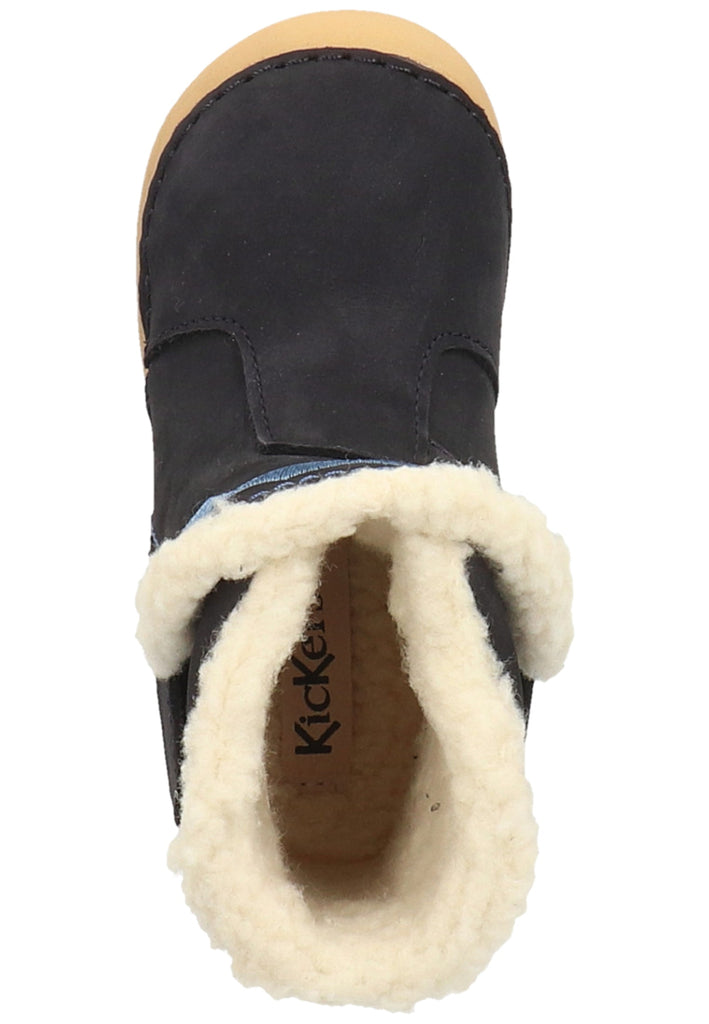 Kickers Stiefelette Leder Blau Warmfutter