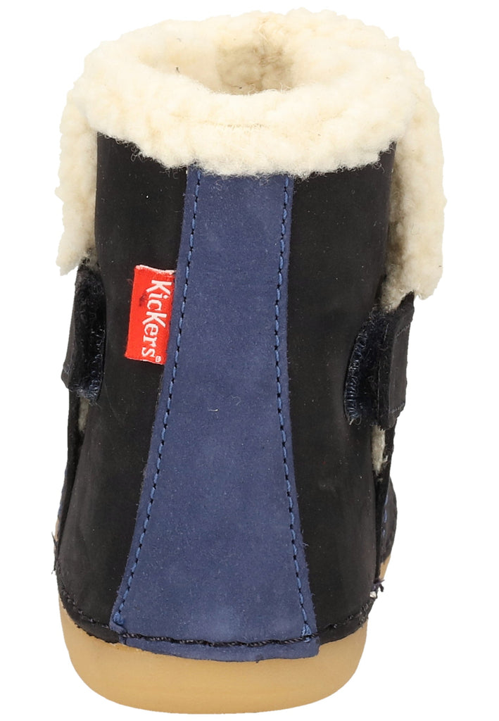 Kickers Stiefelette Leder Blau Warmfutter