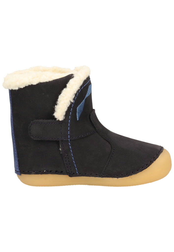 Kickers Stiefelette Leder Blau Warmfutter