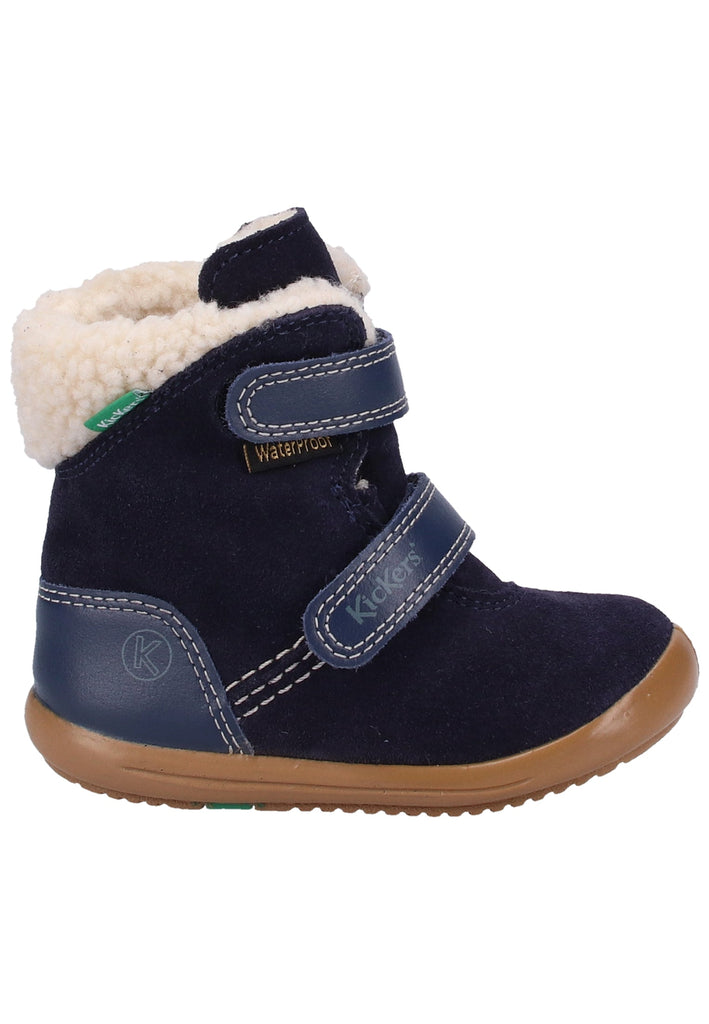 Kickers Stiefelette Leder Blau Warmfutter