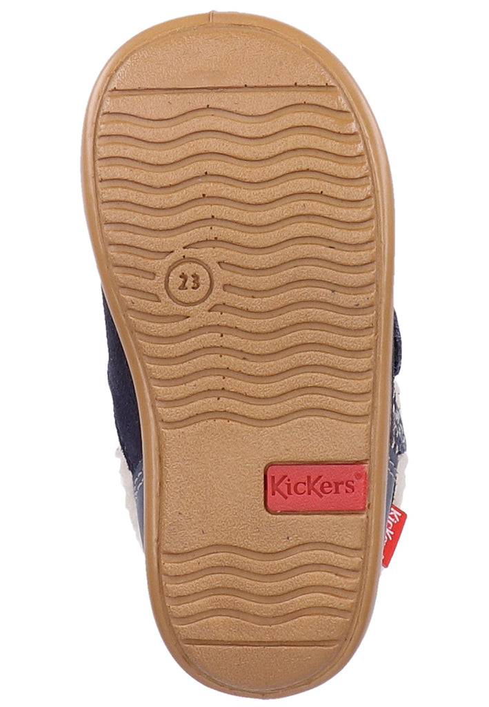Kickers Stiefelette Leder Blau Warmfutter