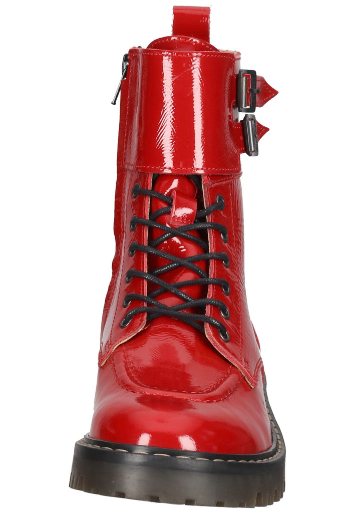Kickers Stiefelette Leder Rot Lack