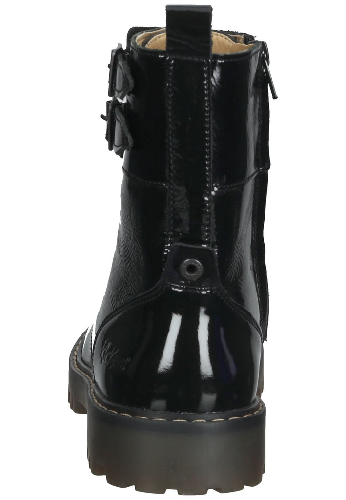 Kickers Stiefelette Leder Schwarz Lack