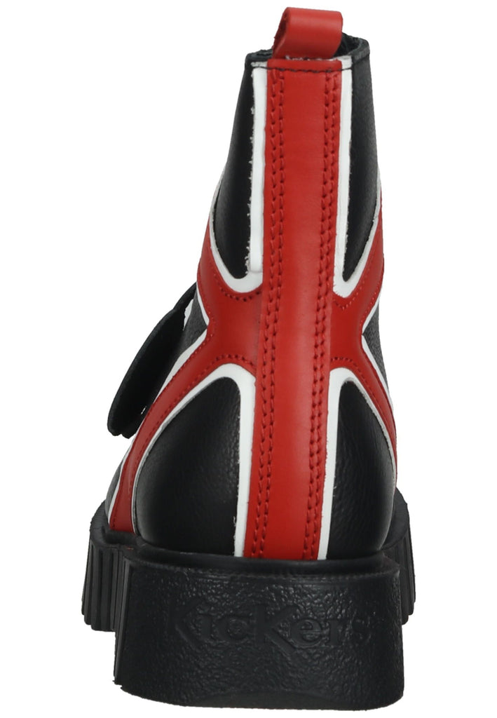 Kickers Stiefelette Leder Schwarz/Rot