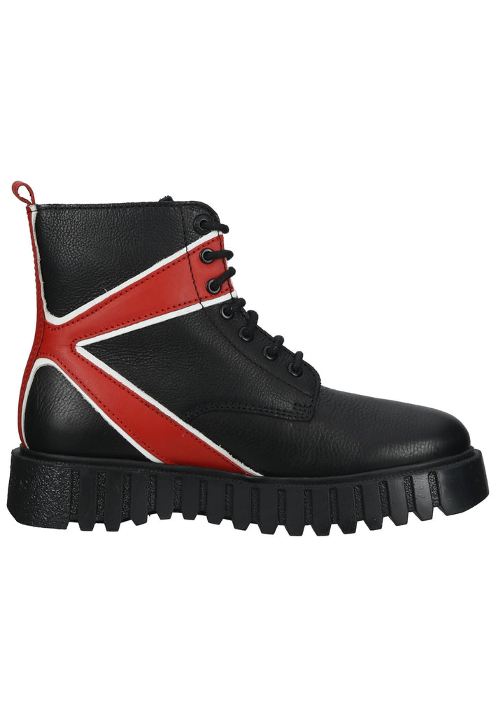 Kickers Stiefelette Leder Schwarz/Rot