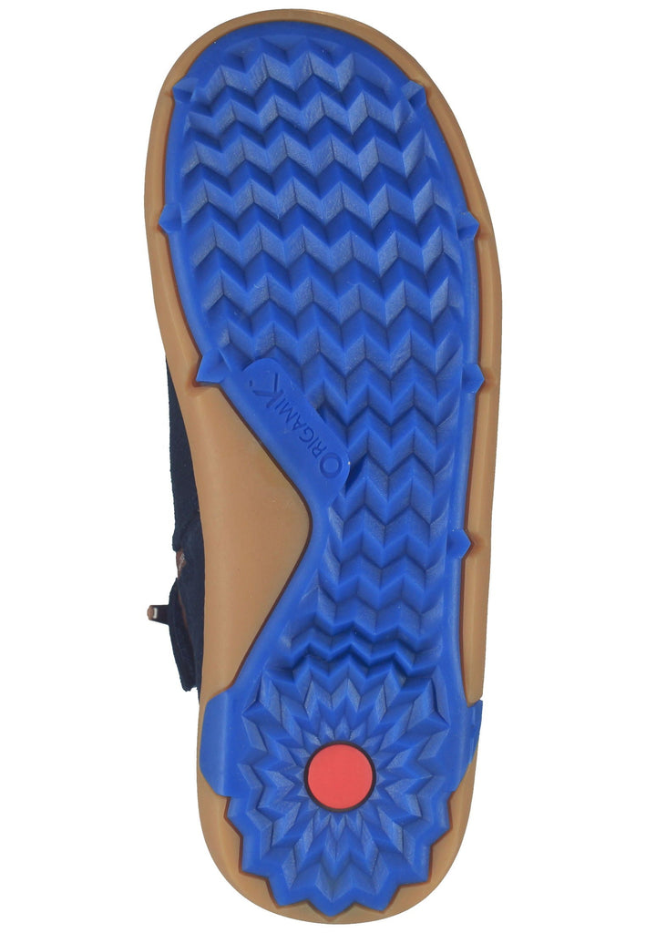 Kickers Stiefelette Leder/Textil Blau/Braun