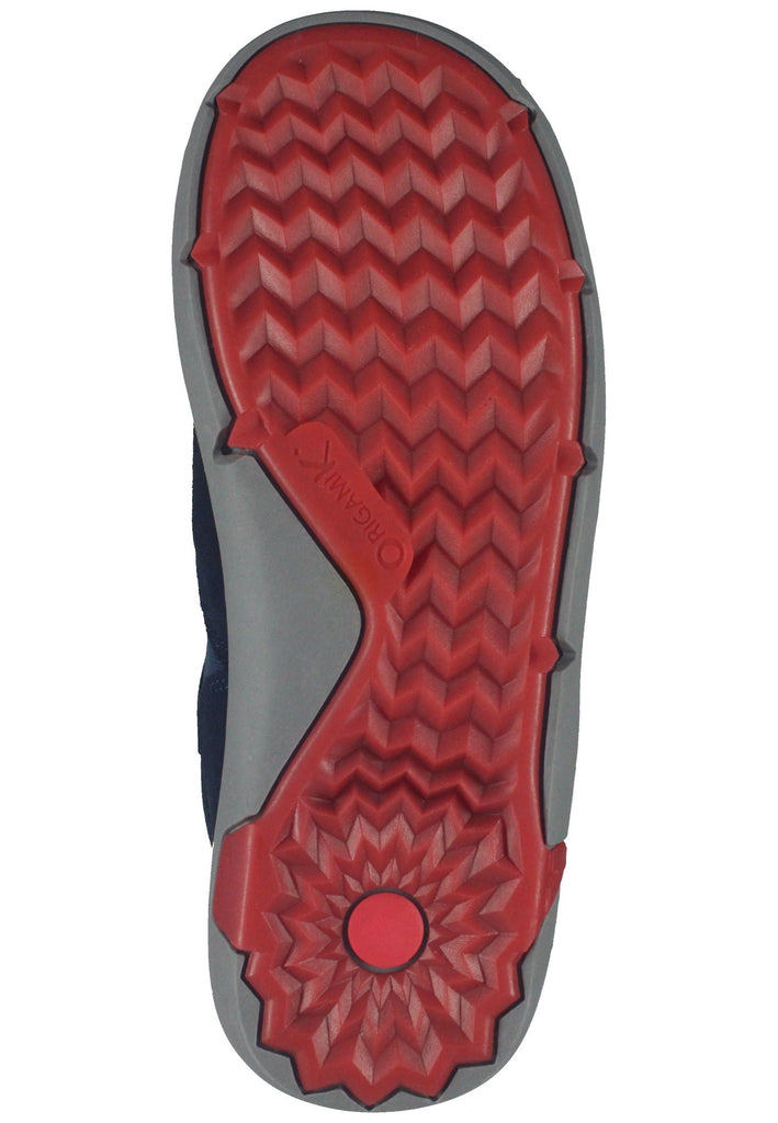 Kickers Stiefelette Leder/Textil Blau/Rot