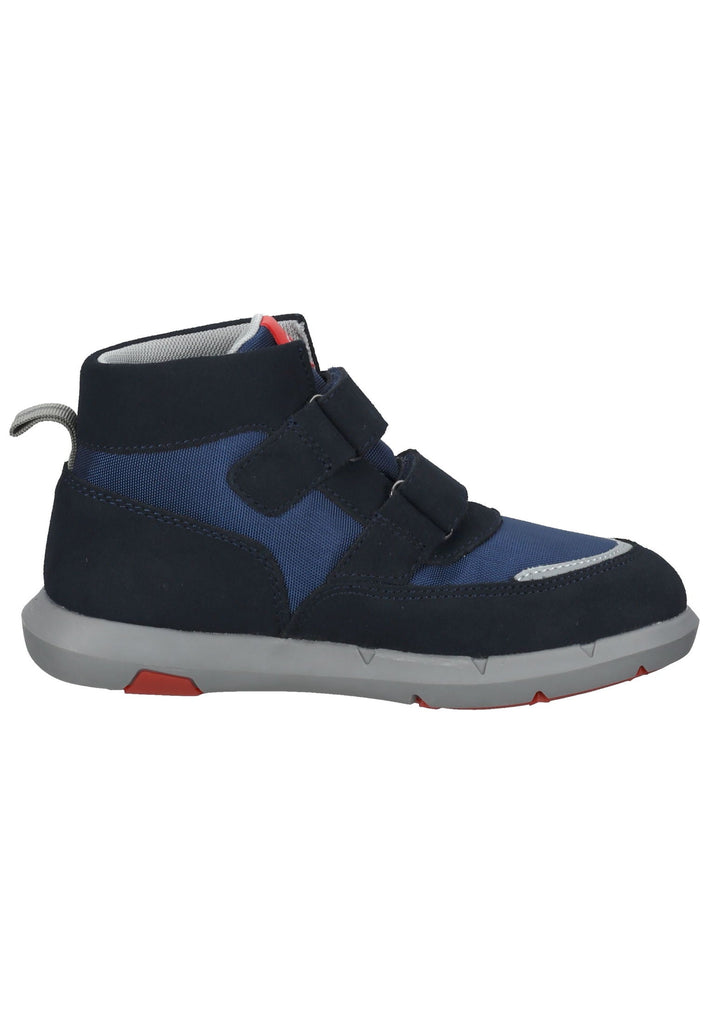 Kickers Stiefelette Leder/Textil Blau/Rot