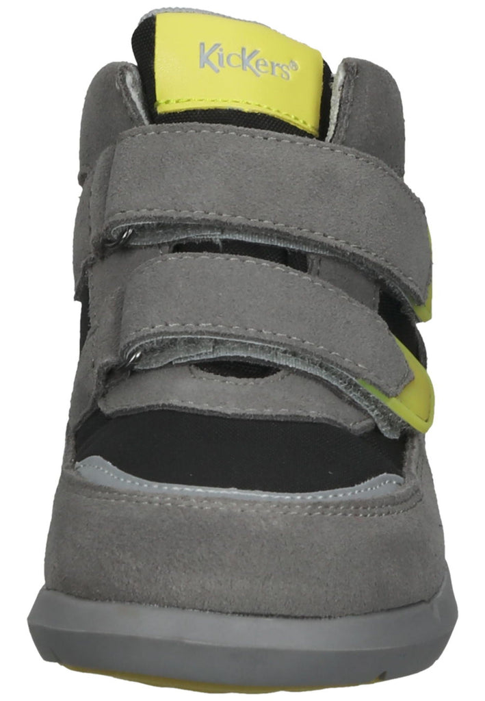 Kickers Stiefelette Leder/Textil Grau/Gelb