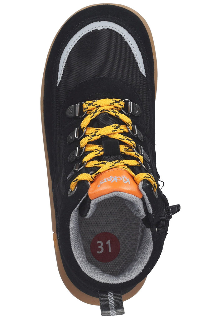 Kickers Stiefelette Leder/Textil Schwarz/Orange