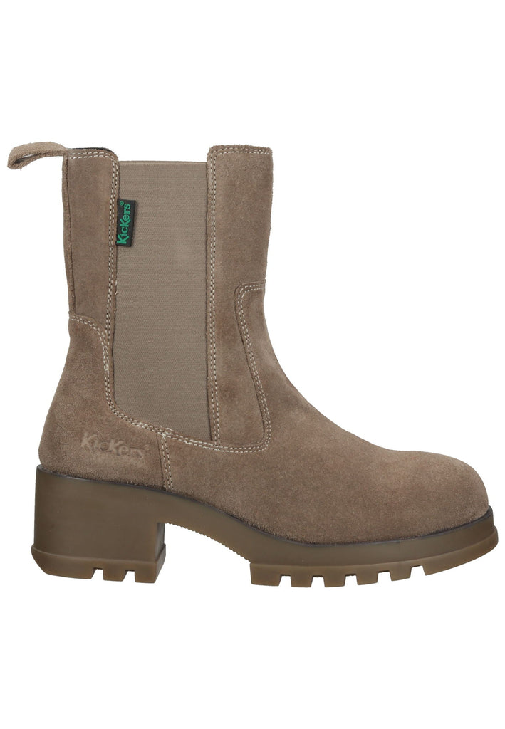 Kickers Stiefelette Leder/Textil Silber
