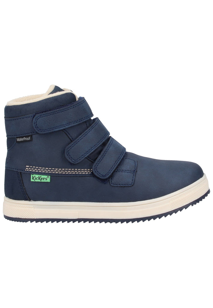 Kickers Stiefelette Lederimitat Blau Warmfutter