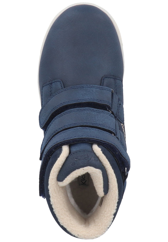 Kickers Stiefelette Lederimitat Blau Warmfutter
